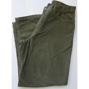 Lands' End Men's Traditional Fit Corduroy Pants  Olive  38  EUC